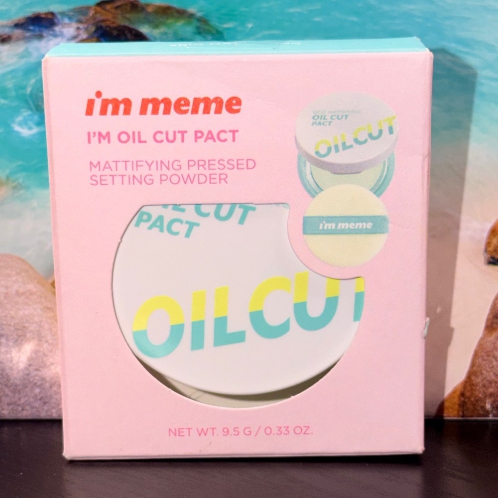 I'm Meme I'm Oil Cut Pact 001 Skin Mattifying Pressed Setting Powder 9.5g New